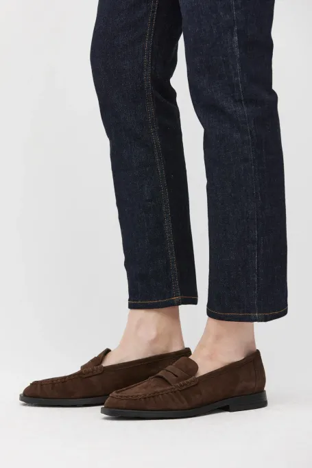 Braune Loafers aus Wildleder - Patrizia Aryton