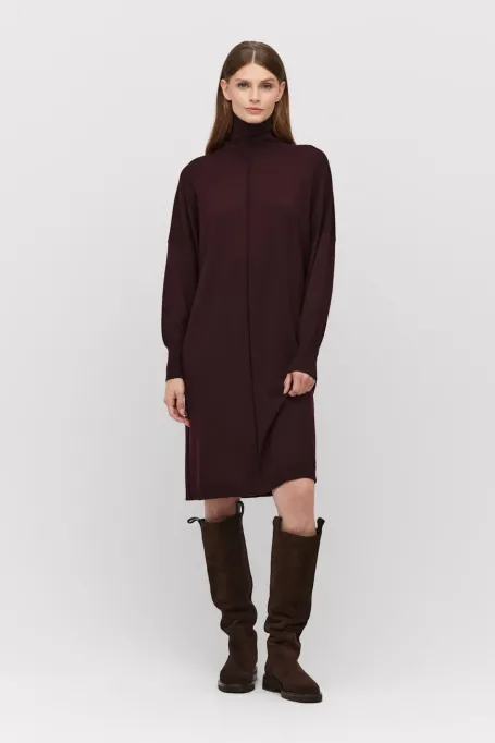 Rollkragenkleid aus Merinowolle - Patrizia Aryton