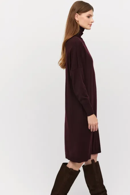 Rollkragenkleid aus Merinowolle - Patrizia Aryton