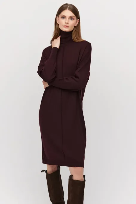 Rollkragenkleid aus Merinowolle - Patrizia Aryton