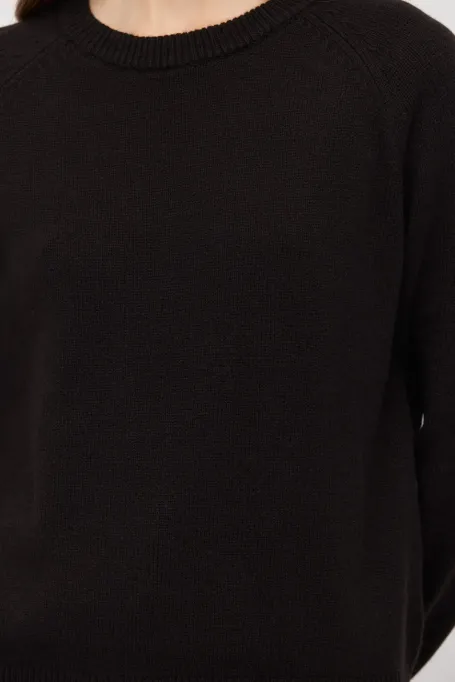 Brauner Pullover aus Kaschmir und Merinowolle