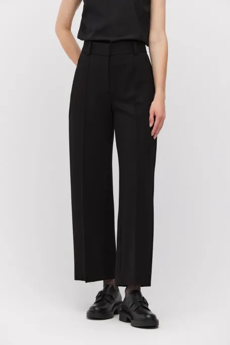 Schwarze Hose mit weiter Beinweite - Patrizia Aryton