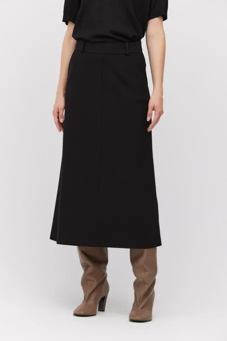Schwarzer Midirock - Patrizia Aryton
