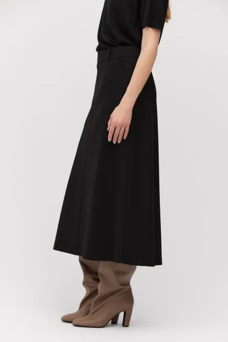 Schwarzer Midirock - Patrizia Aryton