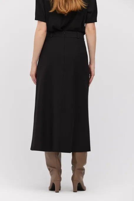 Schwarzer Midirock - Patrizia Aryton