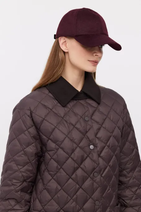 Gesteppte Daunenjacke mit Kragen