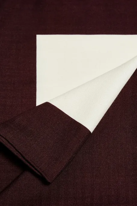 Tuch aus Wolle und Seide