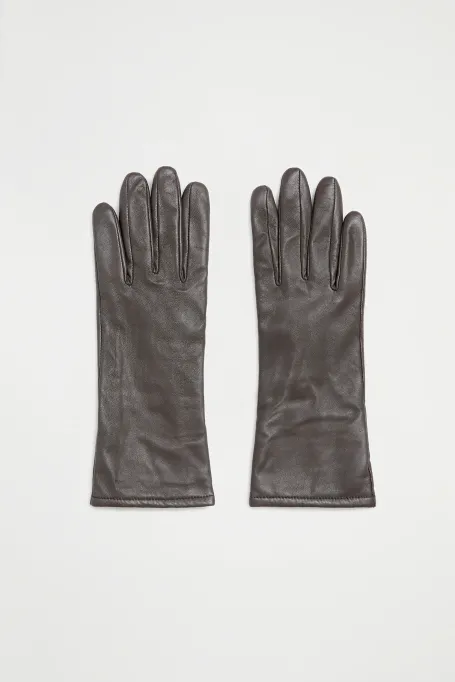 Braune Lederhandschuhe