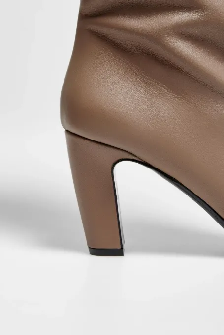 Braune Stiefel mit weitem Schaft - Patrizia Aryton