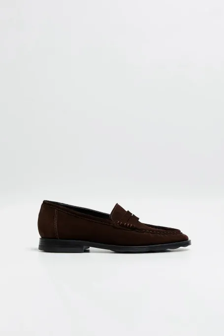 Braune Loafers aus Wildleder - Patrizia Aryton
