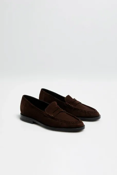 Braune Loafers aus Wildleder - Patrizia Aryton
