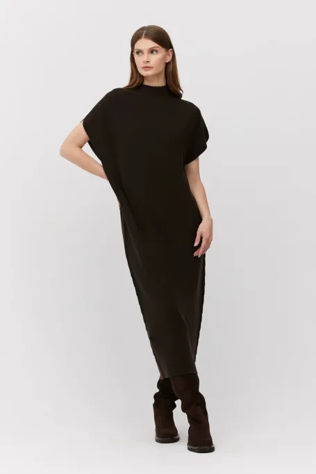 Braunes Wollkleid