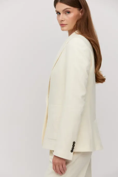 Wolljacke für einen Anzug mit einer Beimischung von Kaschmir