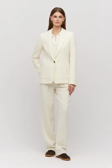 Anzughose aus Wolle mit Kaschmiranteil