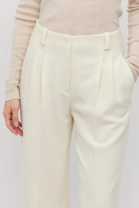 Anzughose aus Wolle mit Kaschmiranteil