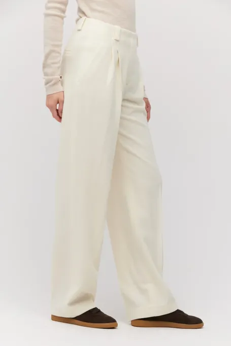 Anzughose aus Wolle mit Kaschmiranteil