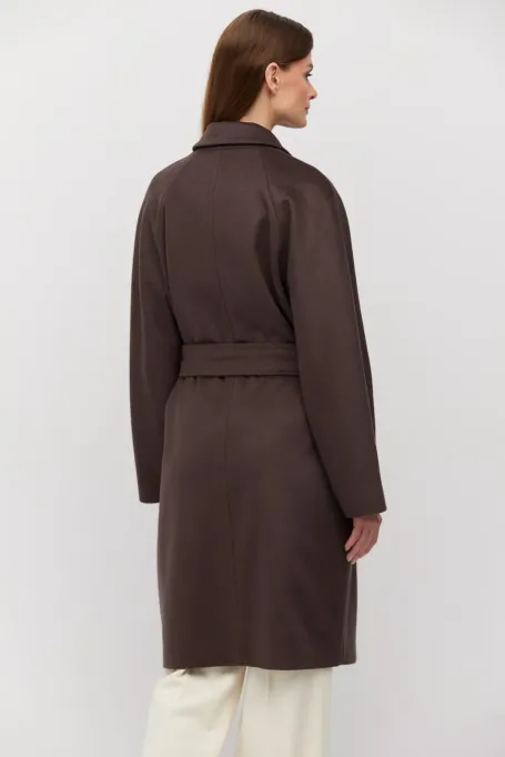 Wollmantel mit Gürtel