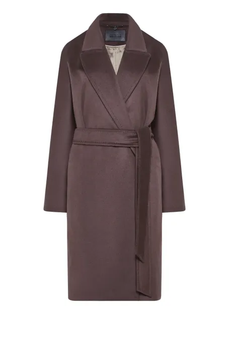 Wollmantel mit Gürtel