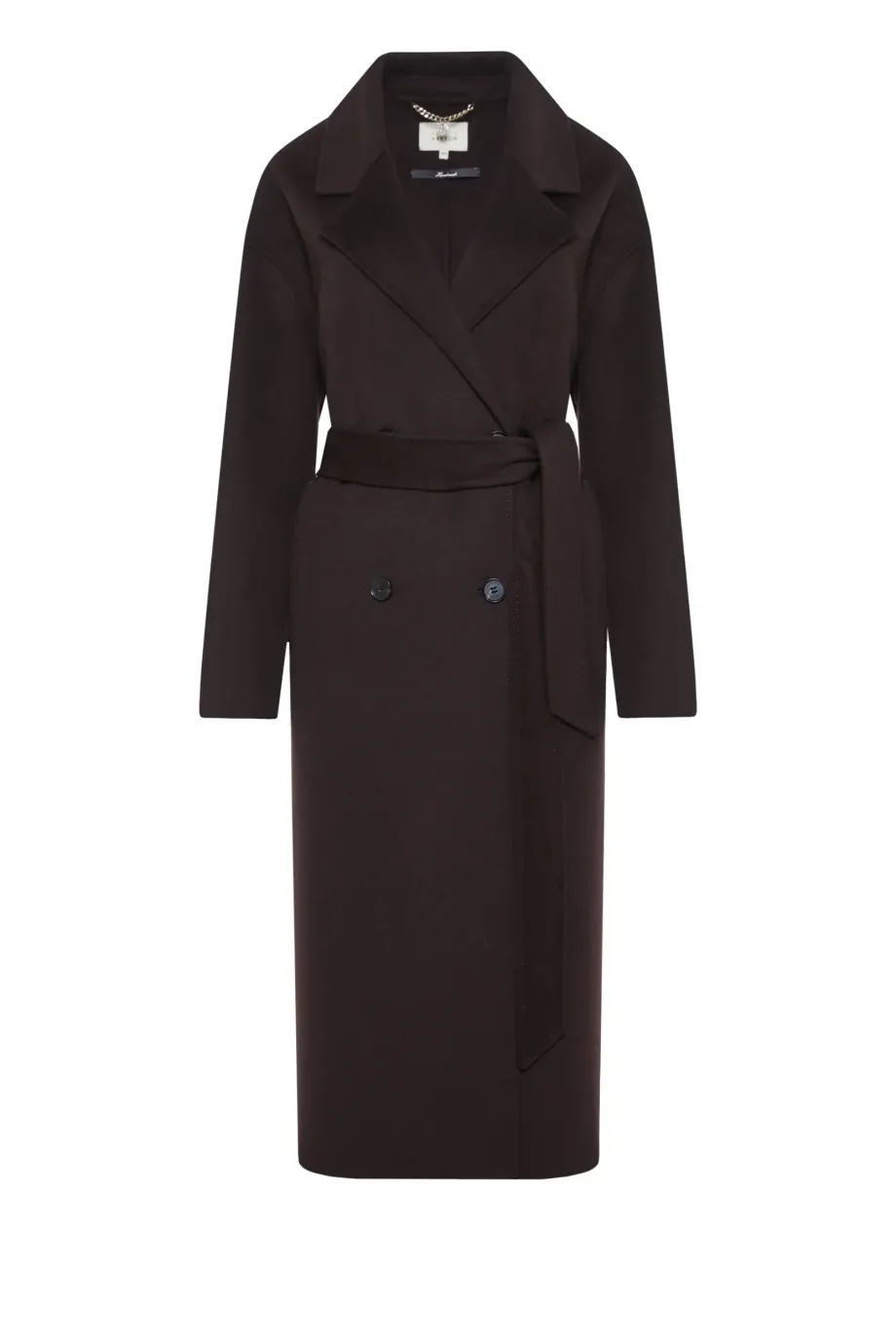 Brauner, zweireihiger, doppelseitiger Mantel mit Seide - Patrizia Aryton Brauner, zweireihiger, doppelseitiger Mantel mit Seide - Patrizia Aryton