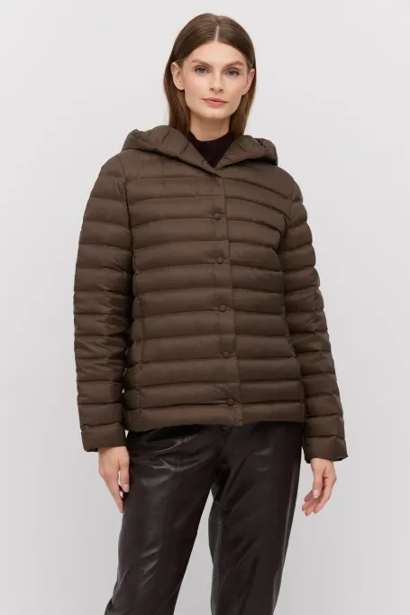 Daunenjacke mit Kapuze