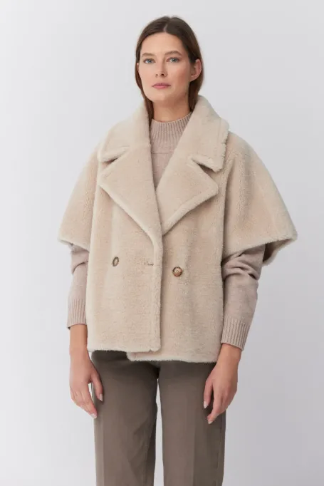 Jacke aus Teddybärwolle