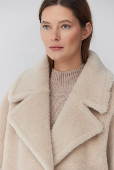 Jacke aus Teddybärwolle