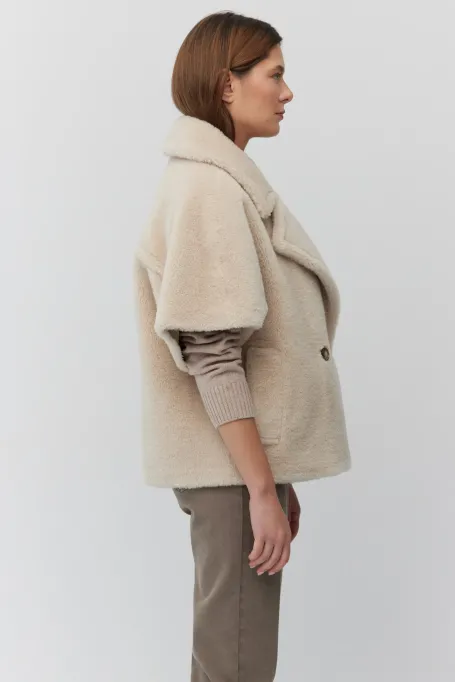 Jacke aus Teddybärwolle