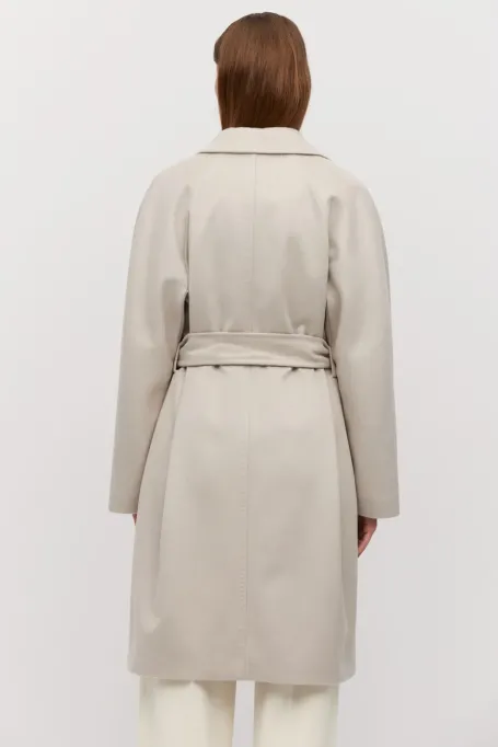 Wollmantel mit Gürtel