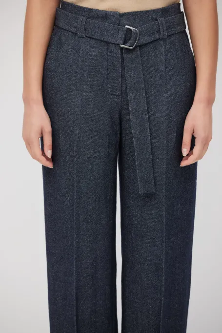 Anzughose mit Leinen und Kaschmir