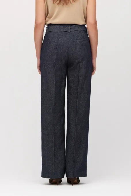 Anzughose mit Leinen und Kaschmir