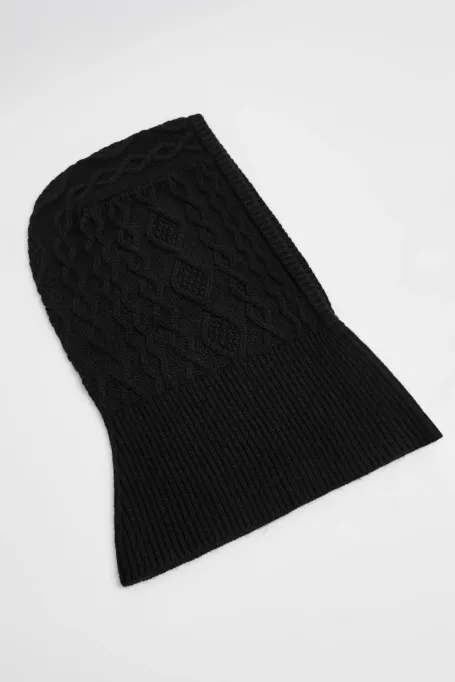 Balaclava-Kragen mit Kaschmiranteil