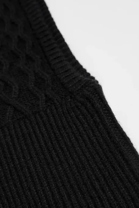 Balaclava-Kragen mit Kaschmiranteil