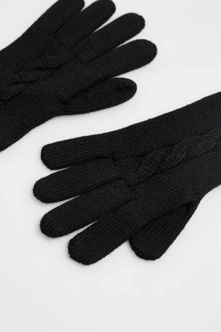 Lange Handschuhe aus Merinowolle