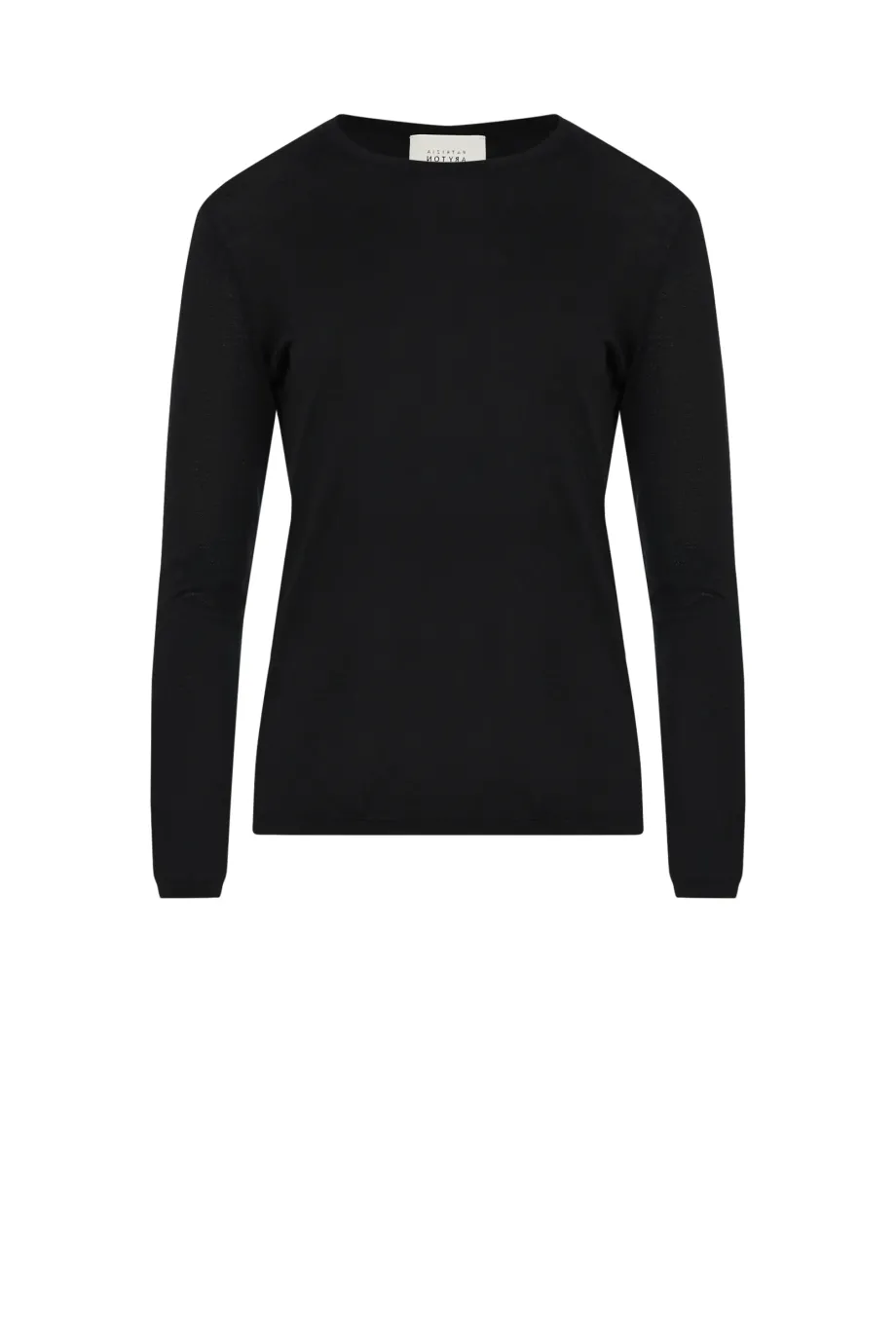 Schwarzes Merinowoll-Top Schwarzes Merinowoll-Top