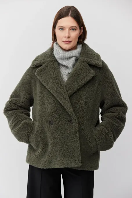 Jacke aus Teddybärwolle