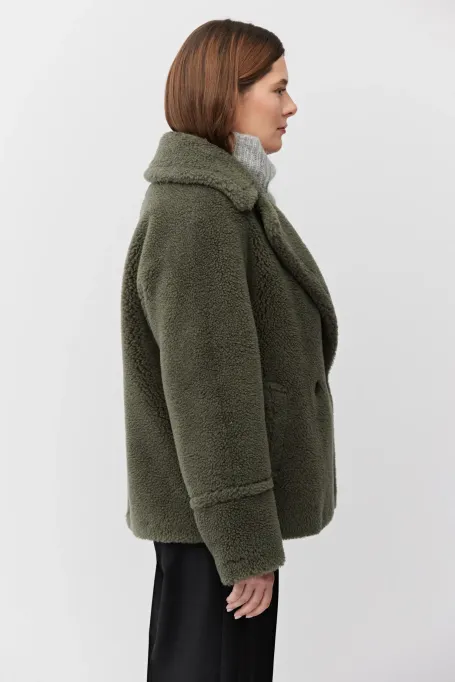 Jacke aus Teddybärwolle