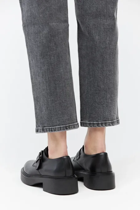 Schwarze Monk-Schuhe
