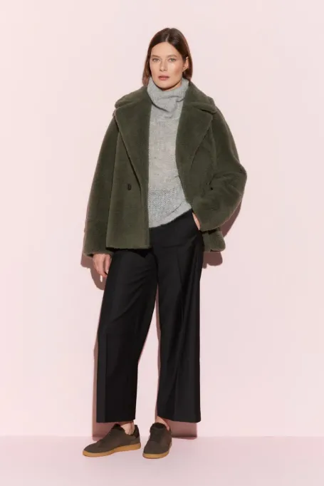 Jacke aus Teddybärwolle