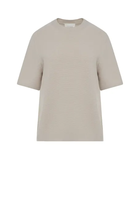 Bluse aus Merinowolle und Kaschmir