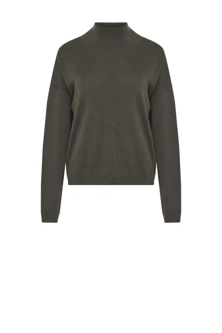 Rollkragenpullover mit Merinowolle und Kaschmir