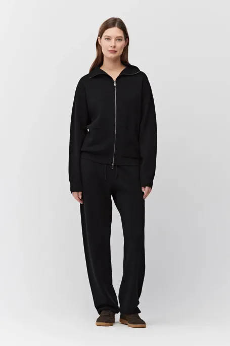 Jacke mit Reißverschluss aus Merinowolle