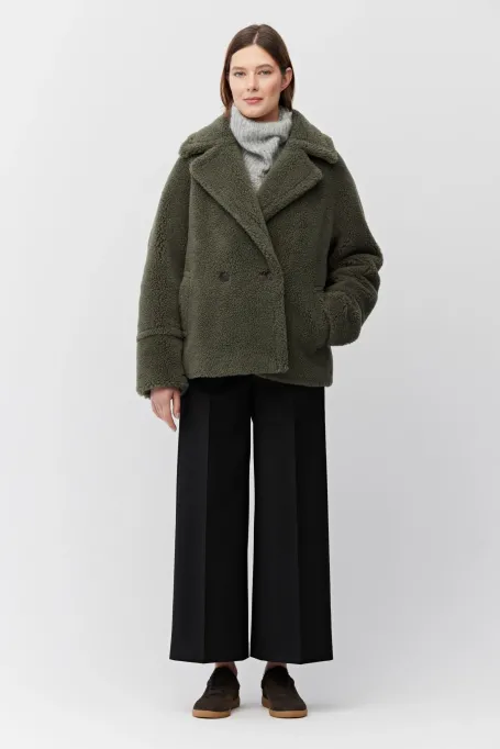 Schwarze Culotte-Hose mit Wolle - Patrizia Aryton