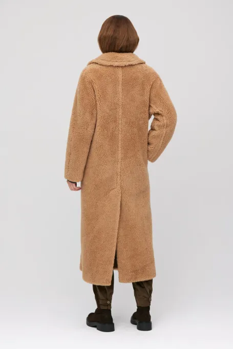 Camel Teddy-Mantel mit Kamelwolle und Seide Camel Teddy-Mantel mit Kamelwolle und Seide