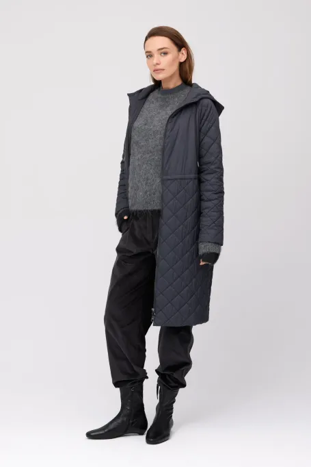 Graue Jacke mit Kamelwolle - Patrizia Aryton