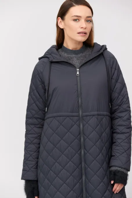 Graue Jacke mit Kamelwolle - Patrizia Aryton