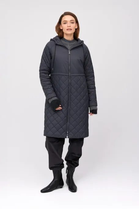 Graue Jacke mit Kamelwolle - Patrizia Aryton