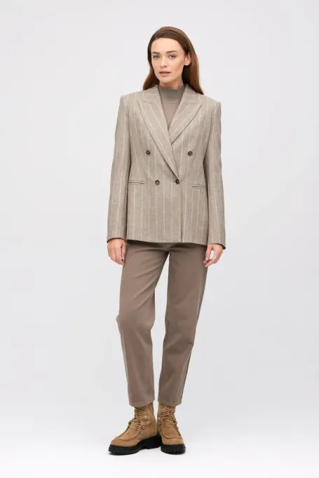 Streifenjacke mit Kaschmiranteil - Patrizia Aryton