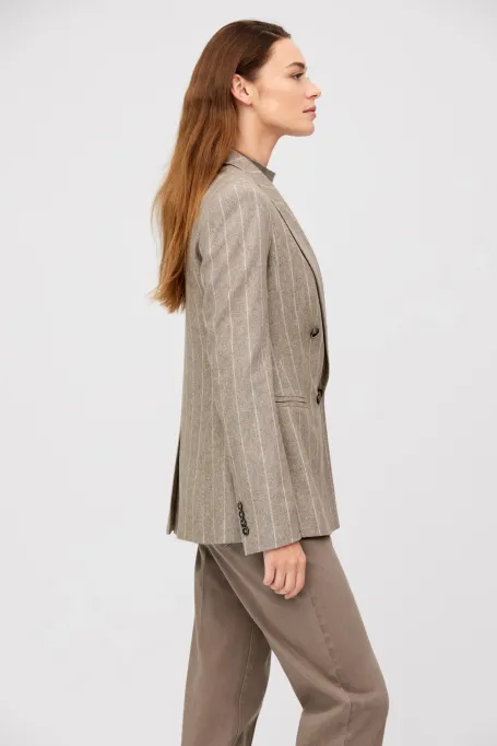 Streifenjacke mit Kaschmiranteil - Patrizia Aryton