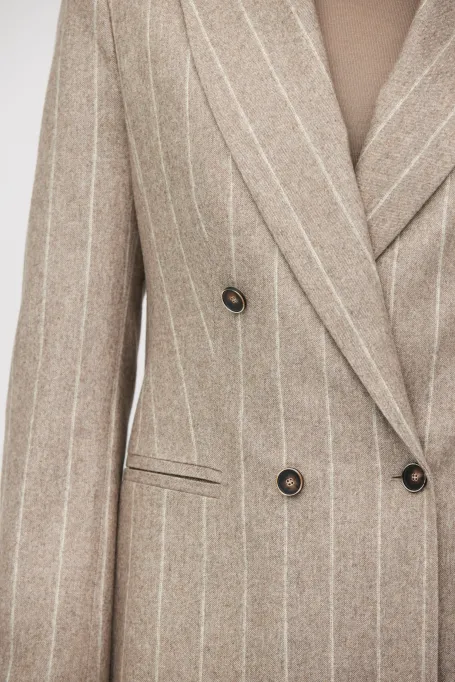 Streifenjacke mit Kaschmiranteil - Patrizia Aryton