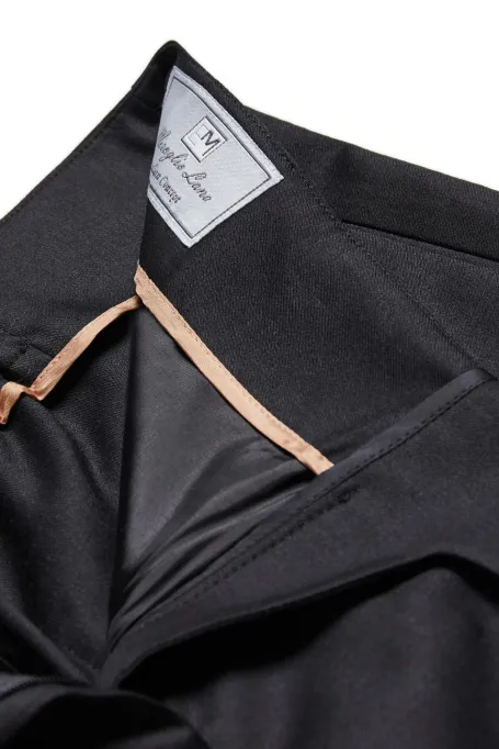 Schwarze Culotte-Hose mit Wolle - Patrizia Aryton